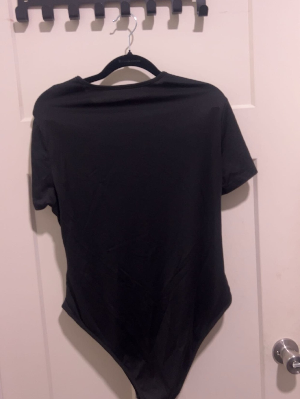 New women's Black Short Sleeve Bodysuit